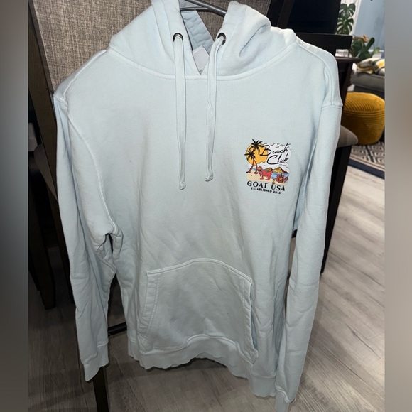 GOAT USA.  Beach Club Hoodie. Adult Size X-Small Unisex. Excellent condition. - Picture 4 of 4
